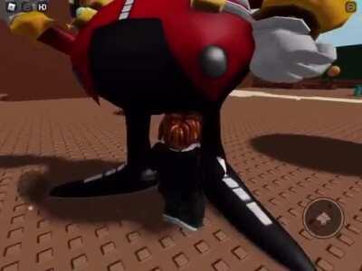 Rare footage of a bacon hair defeating Eggman