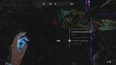 [Skyrim] I brightened up this clip my wife took years ago. It never fails to make me smile.