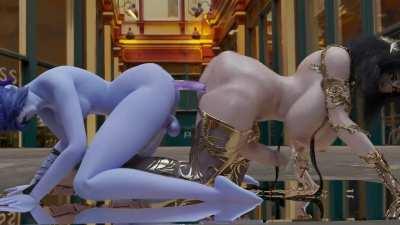 Futa Valmiel & Widowmaker (TDonTran) [Overwatch & Original Character ]