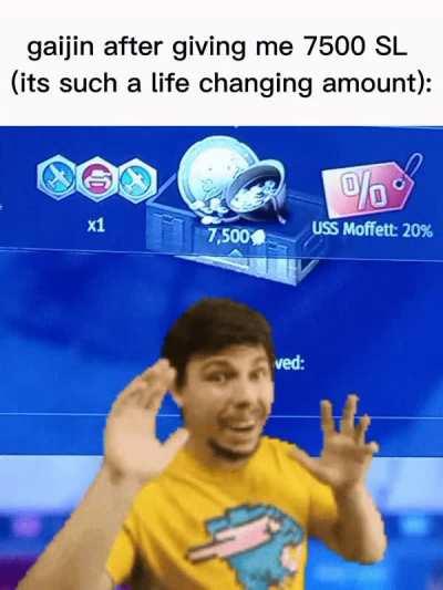 thanks for giving enough to repair my shermans i guess