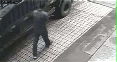 What could go wrong if I slash this truck's tires