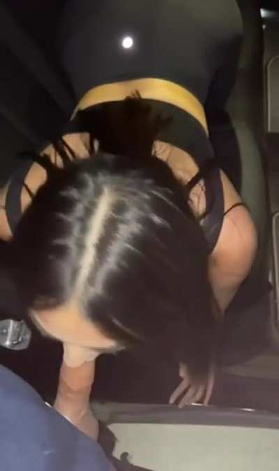 thanking her Uber driver