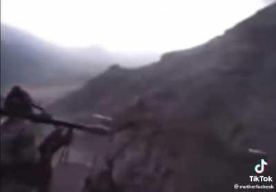 Iranian border guards fighting against afghan insurgents on the Iran-Afghan border
