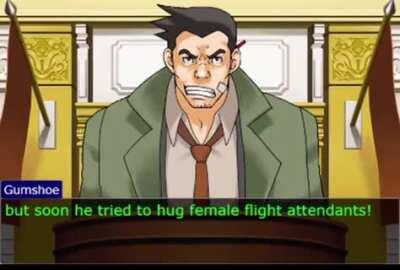 [OC] When I heard the original audio, I couldn’t help but think of one of Gumshoe’s testimony briefings.