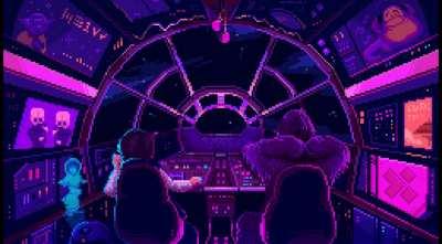 star wars in pixels