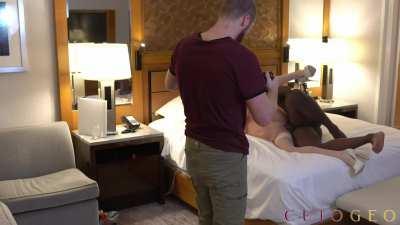 Making sure he always has the best view