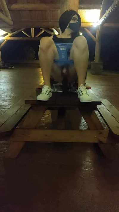 Chastity and riding in public 😈