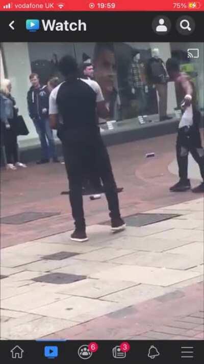 Tough guy gets dropped