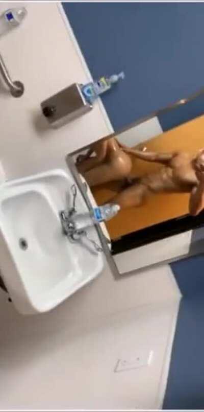 Anal in bathroom