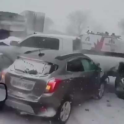 Inside a blizzard...