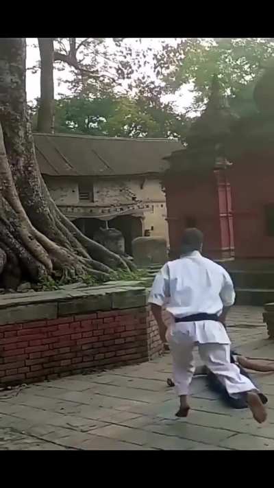 Dude watched too much Cobra Kai 