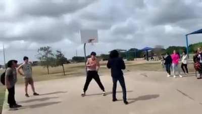 fight not at my school but my gf school. who y'all think won?