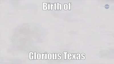 Behold, the conception of the majestic Lone Star State