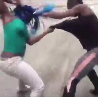 Went straight for her hair