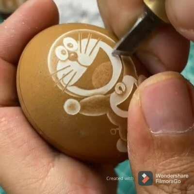 Egg carving