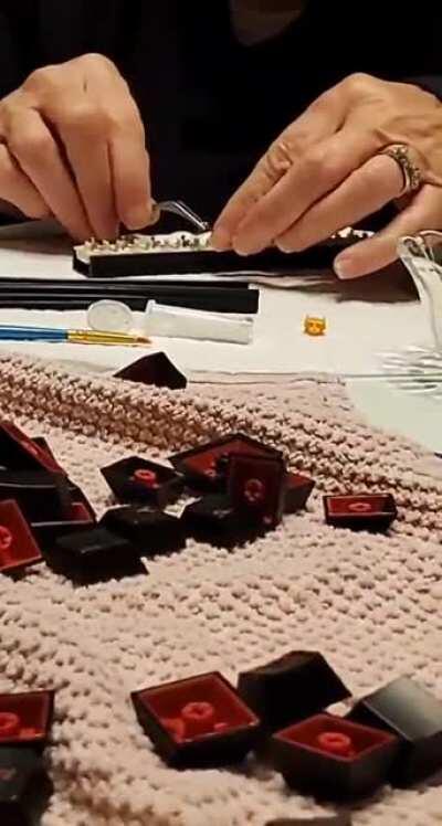 My grandma lubing my switches