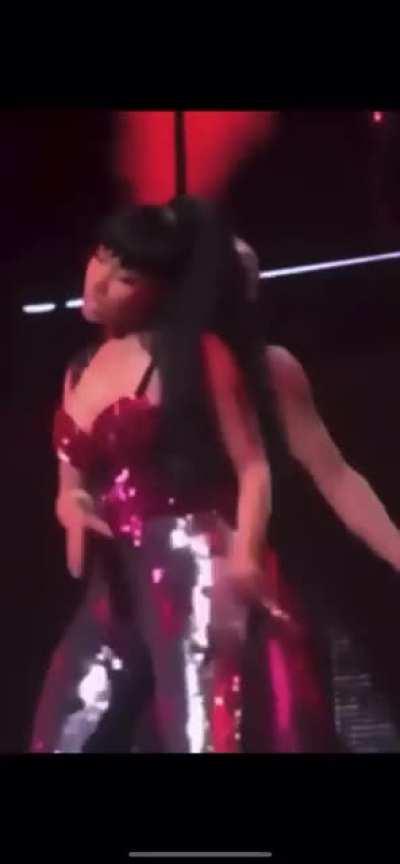 Nicki Minaj @nickiminaj (from the look of that sexy face she’s making, I think she was enjoying tapping that 🐱)