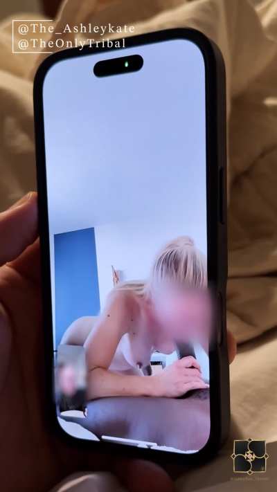 Only bulls get blow jobs... So my bull insisted we facetime hubby and show him how enthusiastic I am about sucking his cock