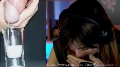 Cristinini hambrienta de leche no se deja ni una gota 🥵😈