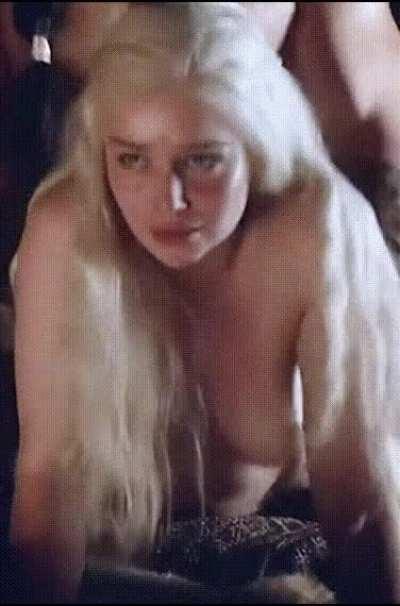 Mommy Emila is daydreaming after she noticed your bulge. Would you able to satisfy her?