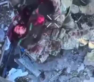 The same fierce melee between Russian and Ukrainian attack aircraft, filmed by a Ukrainian reconnaissance drone.