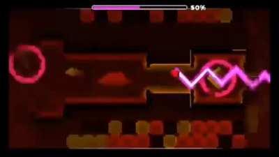 Least rage section in geometry dash: