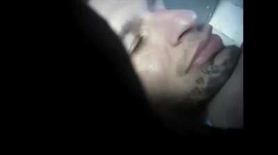 Man spits at cop gets a knee to the face