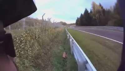 WCGW if I flag people to slow down to avoid a crash on the Nürburgring