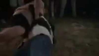 Over a basketball game