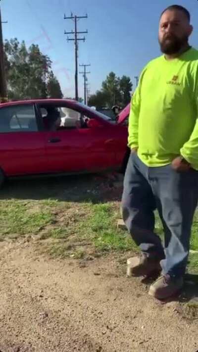 Racist white supremacist gets arrested.