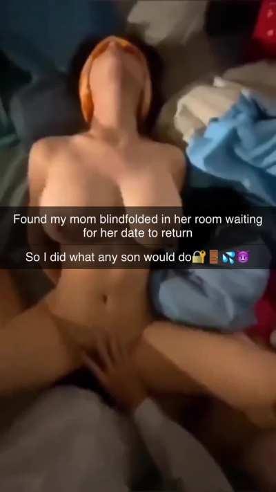 Found mom blindfolded