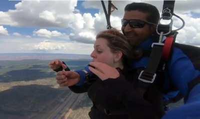 The girlfriend wasn't expecting this