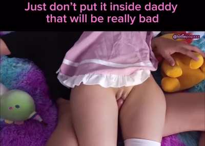 You promised you wouldn’t daddy