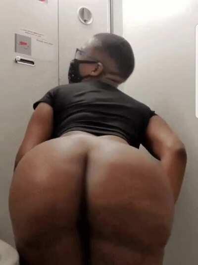 Airplane bathroom twerking