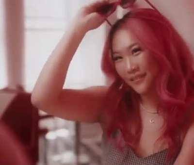 Rae is in a music video