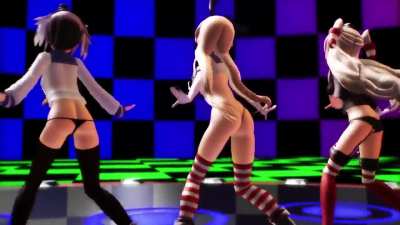 Shimakaze, Amatsukaze & Tokitsukaze - Hentai [MMD R15]