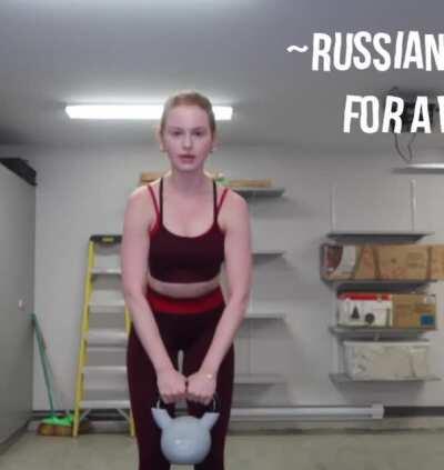 Great view from new workout video