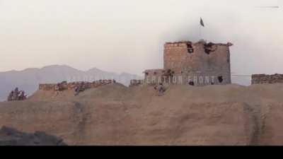 Balochistan Liberation Front attack a Pakistani government militia outpost in Kech District (enemy visible) [music from source; between late 2010s-2021]