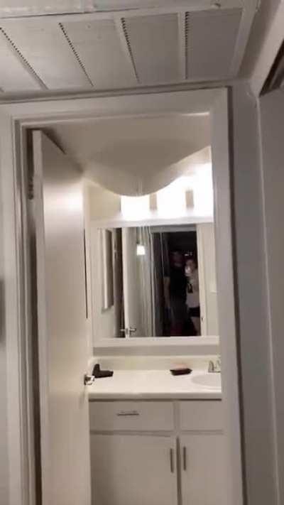 Ceiling's water broke