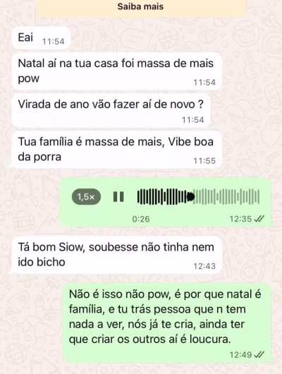 Isso aconteceu no Natal de vcs?