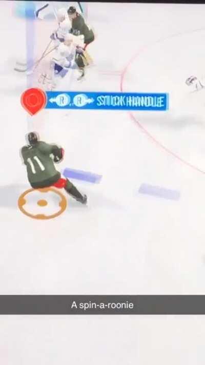 Player spin-a-roonie