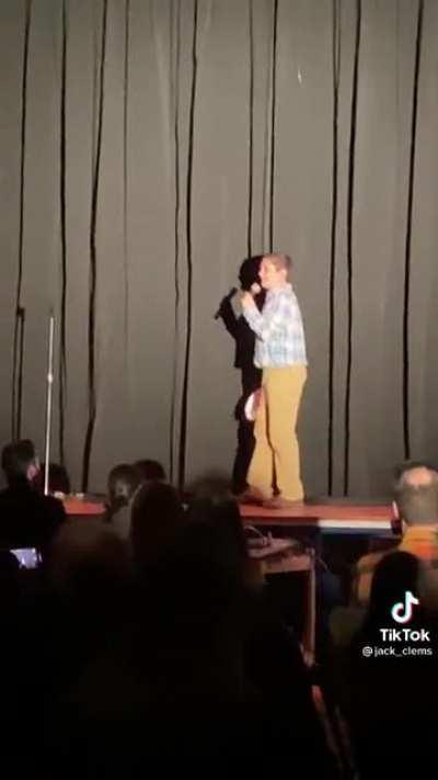 Chad performs his favorite song despite the haters