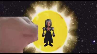 When the cat is vibing with One Winged Angel. 😺