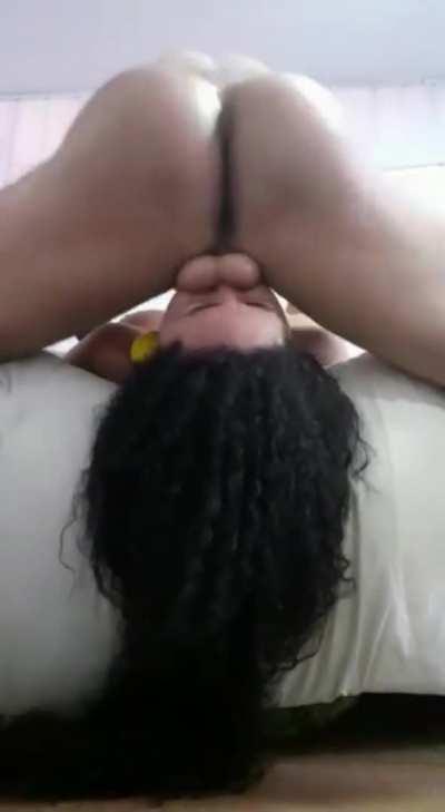 Balls Slapping Her in the Face