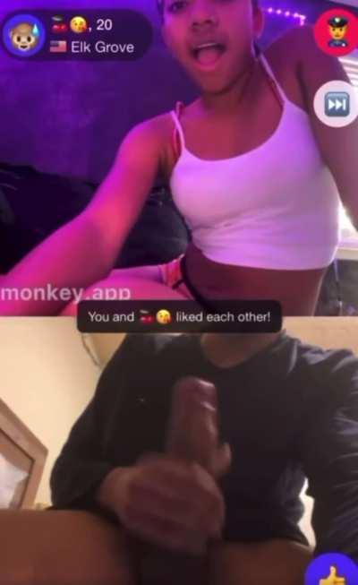 Hot Lightskin Flashes Tits After Seeing My BBC | Monkey App