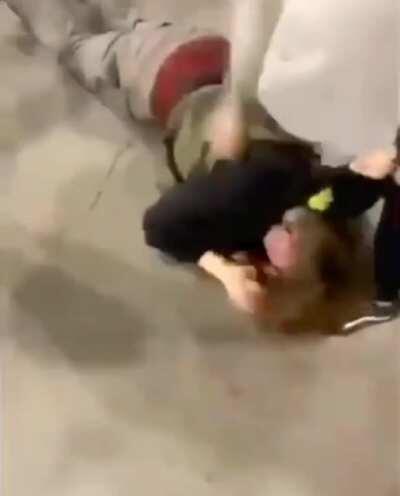 Girl gets caught snitching