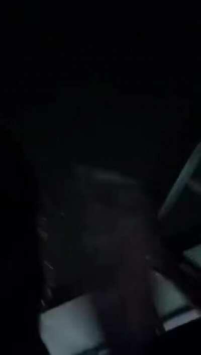 Showing off her prize