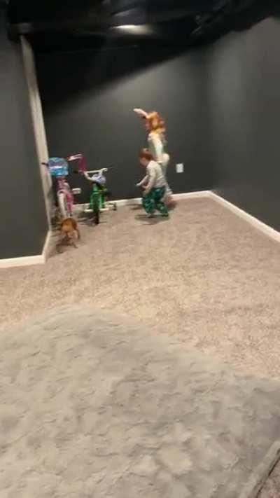 Early Easter. He is fine btw.