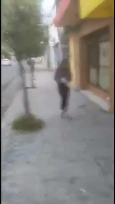 Así se veía del otro lado