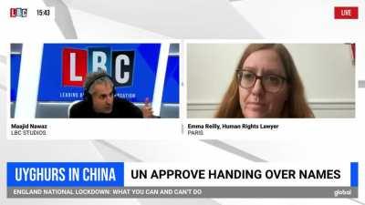 The UN has been giving the names of Uighur dissidents to China. Reporter freaks out appropriately.
